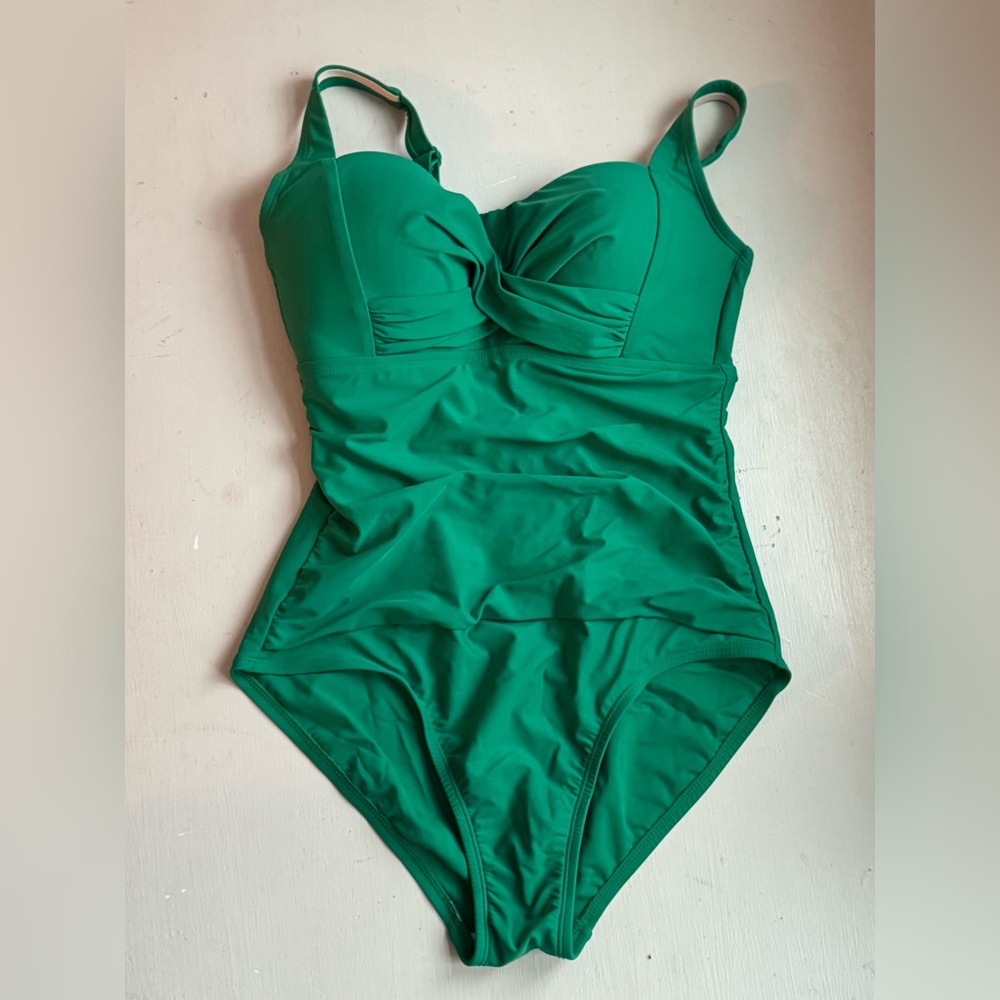 Kona Sol SwimSuit Kelly Green NWOT